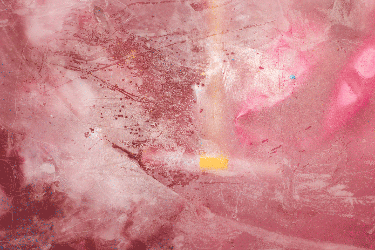 Detail view of wax debris from the Interzone veiled sculptures, highlighting texture and material experimentation